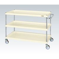 CSパールワゴン(中量タイプ/均等耐荷重150kg/サイレントエラストマー車/H880mm/3段/移動式) CSPー1283YSEI 1台（直送品）