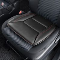 ボンフォーム（BONFORM） クッション ボリュームレザー ヒップ型 45x45cm ブラック/レッド 5784-43BKR 1個（直送品）