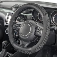 ボンフォーム（BONFORM） ハンドルカバー エアーグリップ 抗菌 S36.5-37.9cm ブラック 6918-01BK 1個（直送品）