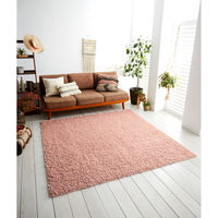 スミノエ BIGSIZERUG アレルブロック ラグ フレールシャギー 1900×1900mm ピンク 4549781297552 1枚（直送品）