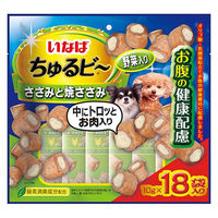 いなば ちゅるビー 犬 ささみと焼ささみ 野菜入りお腹の健康配慮（10g×18袋入）3袋 ドッグフード おやつ