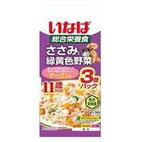 いなば ささみと緑黄色野菜 犬 11歳からのチーズ入り（60g×3袋）10袋 ドッグフード ウェット パウチ