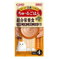 いなば CIAO チャオ ちゅーるごはん 猫 とりささみ 総合栄養食 国産（14g×4本）3袋 ちゅ～る キャットフード