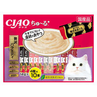 （バラエティパック）いなば CIAO チャオ ちゅーる 猫 贅沢バラエティ 国産（14g×40本）2袋 ちゅ～る キャットフード おやつ