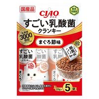 いなば CIAO（チャオ）すごい乳酸菌クランキー 猫 まぐろ節味 国産（22g×5袋）6袋 キャットフード