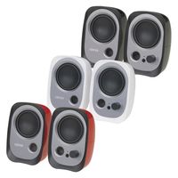 プリンストン USB給電PC用スピーカー EDR-R12UBK 1組