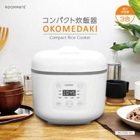 ダイアモンドヘッド ROOMMATE コンパクト炊飯器 OKOMEDAKI ブラック RM-204H BK 1台