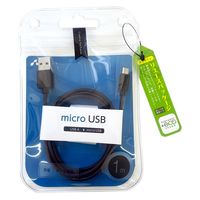 エアージェイ 【+ECO】microUSBケーブル(充電・データ転送)1M BK UKJ-E2A1M 1本