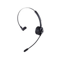 ヘッドセット Bluetooth接続 片耳 オーバーヘッド ワイヤレス ブラック LBT-HSOH14BK 1個 エレコム
