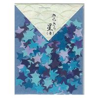 貼り絵小花 #46 きらきら星青 4103106 1セット（3袋）