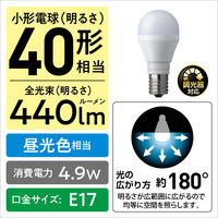 LED電球 E17 パナソニック ミニクリプトン パルック プレミア 40W形 昼光色 広配光 LDA5DGE17DSK4 1個