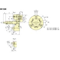 北川鉄工所 パワーチャック Nー21A1500 1個（直送品）