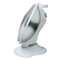 パラボラハロゲンヒーター床置ホワイト 800W、400W PH-802 1個