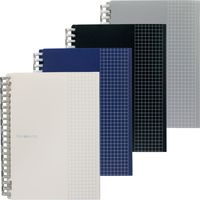 リヒトラブ hirakuno ツイストノート B6/セミB5E 21穴 リーフB6/10枚 セミB5E/10枚 ホワイト N1678-0 1冊