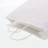 シモジマ HEIKO 紙袋 25チャームバッグ 26-10 晒白無地 003272220 1袋(50枚)