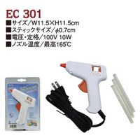 小西リボン スピーディ接着剤 ミニグルーガン 電気用品安全法認定 [55] EC301 1個