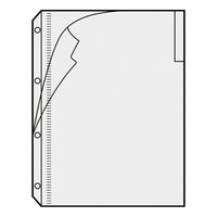 プラス クリアーホルダー A4S 4穴見出 FL-154HO CL 1枚