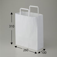 シモジマ H25チャームバッグ 26-4 晒白無地 003267400 1袋(50枚)