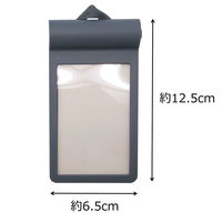 アイ・エス 吊り下げ ICカードケース(名刺対応可) ハードタイプ ひも収納式 黒 INM-03 1パック