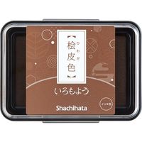 シヤチハタ スタンプ台 いろもよう 桧皮色(ひわだいろ) HAC-1-LBR 5個