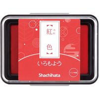 シヤチハタ スタンプ台 いろもよう 紅色(べにいろ) HAC-1-R 5個
