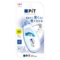 トンボ鉛筆　テープのり ピットエアーミニ 本体 11m スタンダード　5個