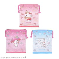 高波クリエイト 巾着S3枚セット サンリオキャラクターズ 120561 1セット