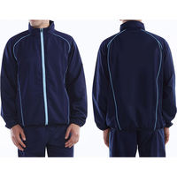 wundou（ウンドウ） ユニセックス 撥水 ウインドブレーカージャケット XL コン／サックス P4800 1枚（直送品）