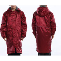 wundou（ウンドウ） キッズ・ジュニア 撥水 保温 セミロングボアコート 150 バーガンディ P6880J 1枚（直送品）