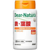ディアナチュラ（Dear-Natura）　鉄・葉酸　60日分　5個　アサヒグループ食品　サプリメント
