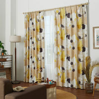 スミノエ DESIGNLIFE カーテン フルーツフルーツ ベージュ AS-V1363-240210BE １セット(2枚入)（直送品）