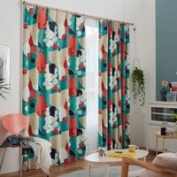 スミノエ DESIGNLIFE カーテン フルーツフルーツ ブルー AS-V1364-270240BL １セット(2枚入)（直送品）