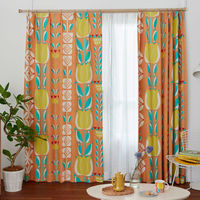 スミノエ DESIGNLIFE カーテン チューリッペン ブルー AS-V1365-27095OR １セット(2枚入)（直送品）