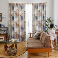 スミノエ DESIGNLIFE カーテン テクテクキーウィ グレー AS-V1370-210120GY １セット(2枚入)（直送品）