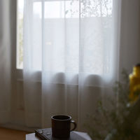 スミノエ DESIGNLIFE レースカーテン ブロンシェ ナチュラルホワイト AS-V2100-190159NW １セット(2枚入)（直送品）