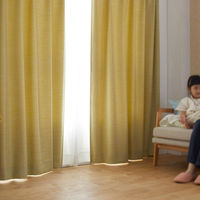 スミノエ DESIGNLIFE カーテン オフト イエローグリーン AS-V2104-130135YG １セット(2枚入)（直送品）