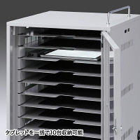 サンワサプライ タブレット収納保管庫（10台収納） 幅500×奥行510×高さ1000mm CAI-CAB23 1台（直送品）