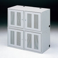 サンワサプライ ノートパソコン収納キャビネット 幅500×奥行420×高さ478mm CAI-CAB3 1台（直送品）