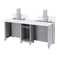 サンワサプライ CAIデスク（昇降タイプ） 幅1600×奥行600×高さ700mm CAI-LCD166K 1台（直送品）