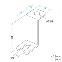 サンワサプライ CAIデスク用床固定金具 CAI-QL1 1セット（直送品）