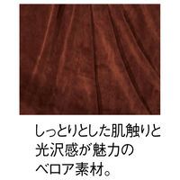 フィフティ・ヴィジョナリー ベロアラップガウン(ブラウン)ボタン仕様 D23-0010H-B 1着