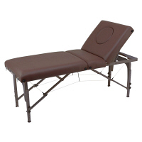 フィフティ・ヴィジョナリー 折りたたみベッド リクライニングメモリー 脚部ウォルナット・張地ブラウン F14-0020H（直送品）