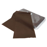 フィフティ・ヴィジョナリー ベッドシーツ(薄)折畳タイプ(ブラウン)20枚入 HT-010-BR 1個(20枚入)