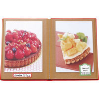 ナカバヤシ テラコッタ ブック式フリーアルバム L2 ブラウン TER-L2B-140-BR 1冊