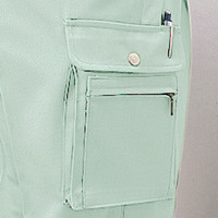 自重堂　制服百科　形態安定ツータックカーゴパンツ　アースグリーン　７６　34102（直送品）