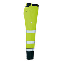 アイトス カーゴパンツ（ノータック） ハイパーイエロー×ネイビー M AZ-2751-091 1着（直送品）