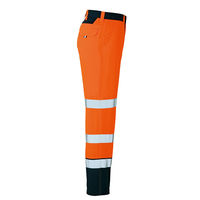 アイトス ワークパンツ（ノータック） ハイパーオレンジ×ネイビー 6L AZ-2750-093 1着（直送品）