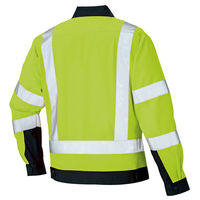 アイトス 長袖ブルゾン ハイパーイエロー×ネイビー LL AZ-2730-091 1着（直送品）