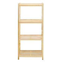 ジャックポット スマートウッドラック4段+インナーボックス＜レオパード×3個＞ 幅440×奥行300×高さ1050mm 1セット（直送品）