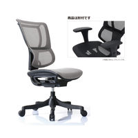 【軒先渡し】エルゴヒューマン スマート オフィスチェア エラストメリックメッシュ 肘付 ホワイト EHS KM16 1脚（直送品）